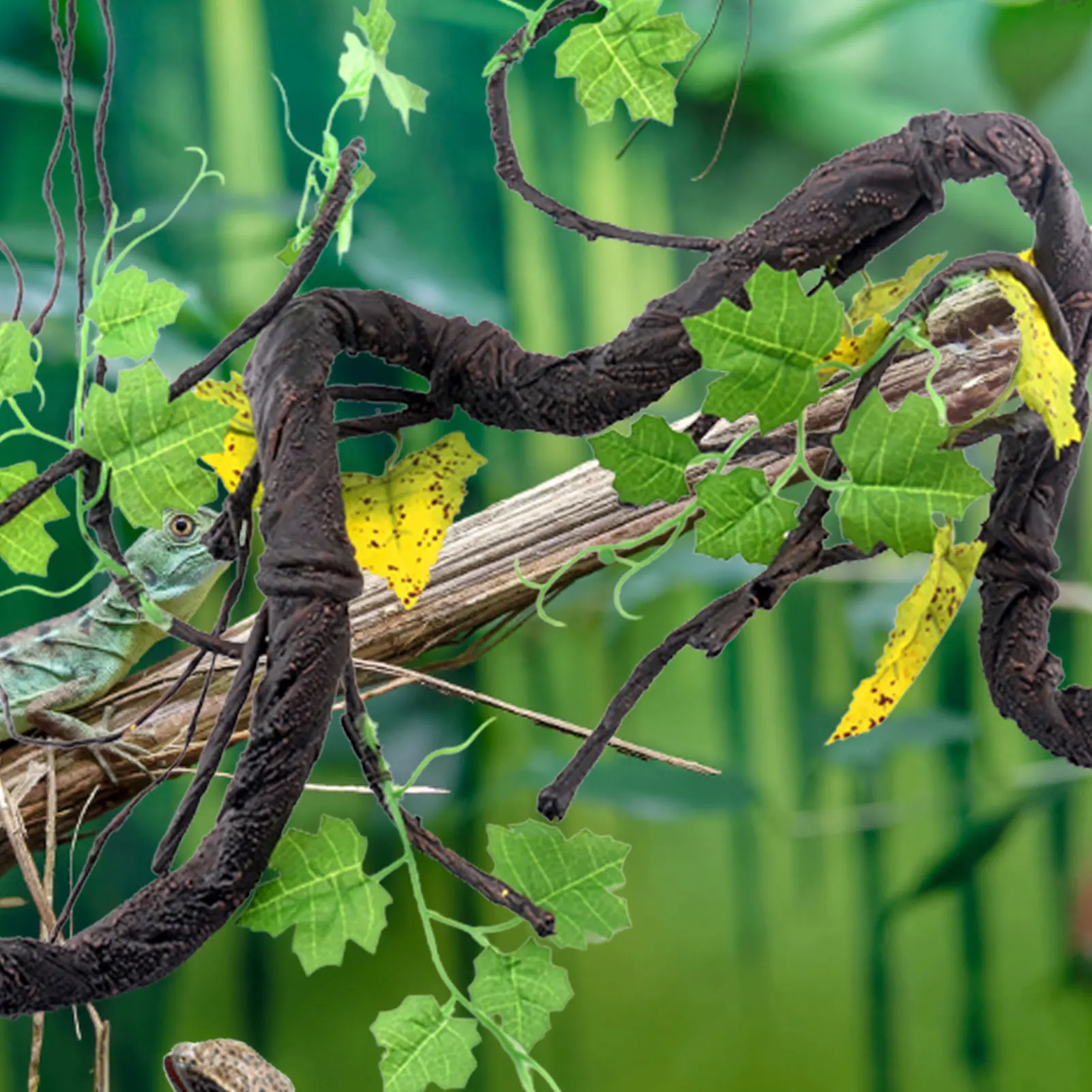 Ramas Artificiales de Vines para Terrario: Decoración Flexible para Reptiles y Anfibios