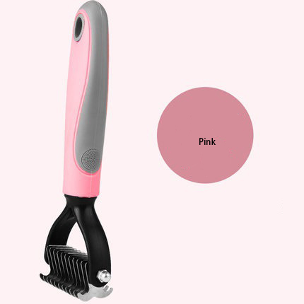 Pet Comb Cat And Dog Hair Removal Comb Brush Stainless Steel Double-Sided Knot Knife Hair Cleaning Comb Pet Grooming Supplies — image 6
