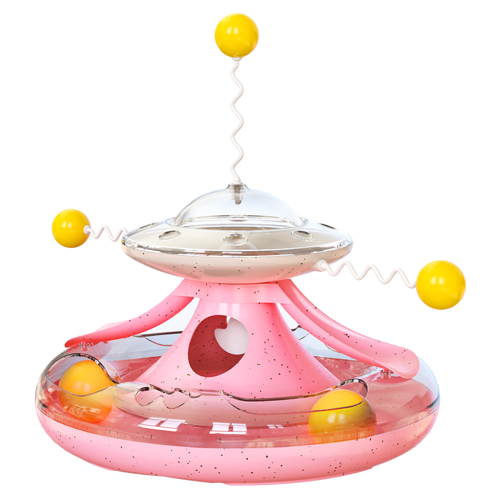 New Kitten Tumbler Track Cat Turntable Leaking Toy Cat Baseball Pet Supplies — image 3