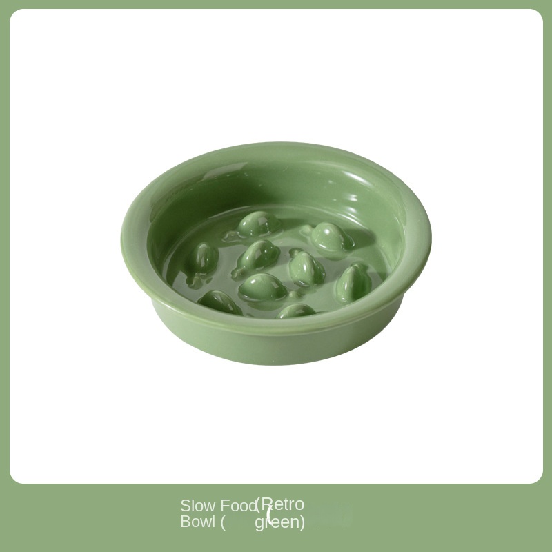 Ceramic Slow Feeding Elevated Cat Bowl Neck Support Cat Food Bowl Pet Ceramic Water Bowl for Cats and Dogs — image 11
