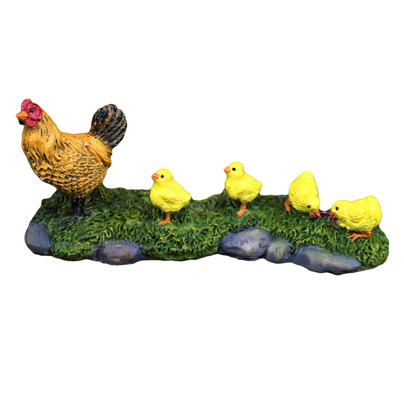 Decoración de Resina de Paisaje Microscópico con Hierba Realista de Gallina — imagen 1