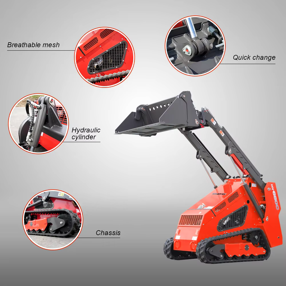 Cargador Mini Multifuncional de Rodillo | 25CV Motor Diesel para Granjas, Jardines y Parques – Personalización Disponible — imagen 3