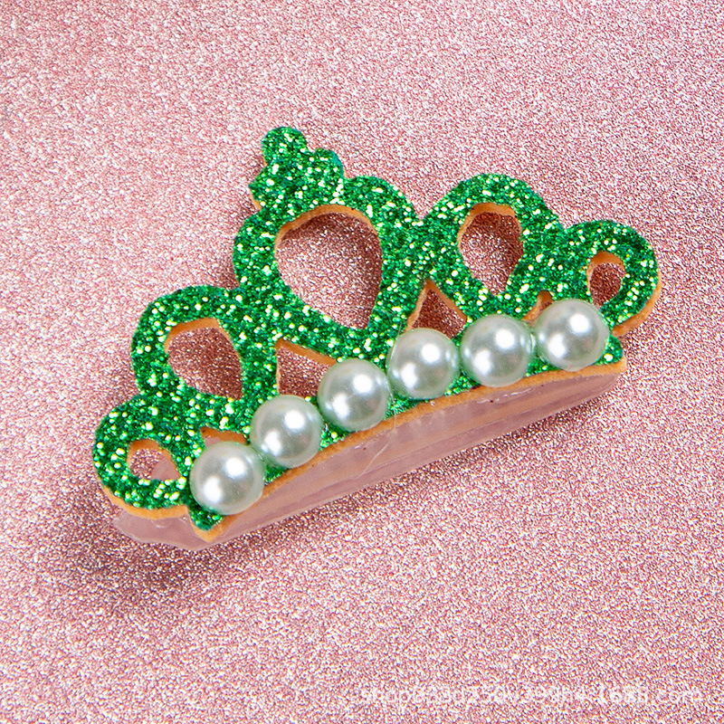 New Pet Products Cat Frog Clip Crown Pearl Head Teddy Pet Head Flower Hair Clip Pet Products Headwear — image 5