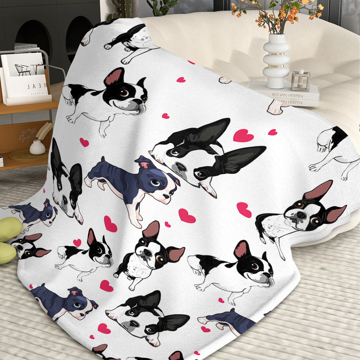 Manta de Forro Polar para Perro - Suave, Acogedora, Ligera y Cálida, Tipo Franela para Sillón, Cama, Sofá y Decoración de Sala - Perfecta para Acurrucarse en Días Fríos, 75x100cm, 130x150cm, 150x200cm — imagen 7