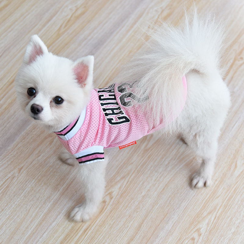 Ropa de Mascotas para Baloncesto Vestido Grande Malla Verano Ropa para Perros — imagen 2