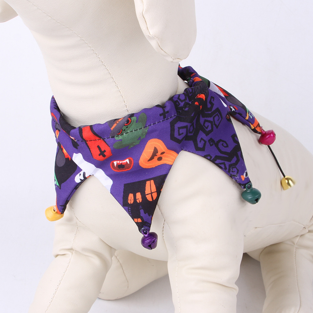 Halloween Hat Scarf Set Skull Pattern Cat Cape Hat Set Decorations — image 4