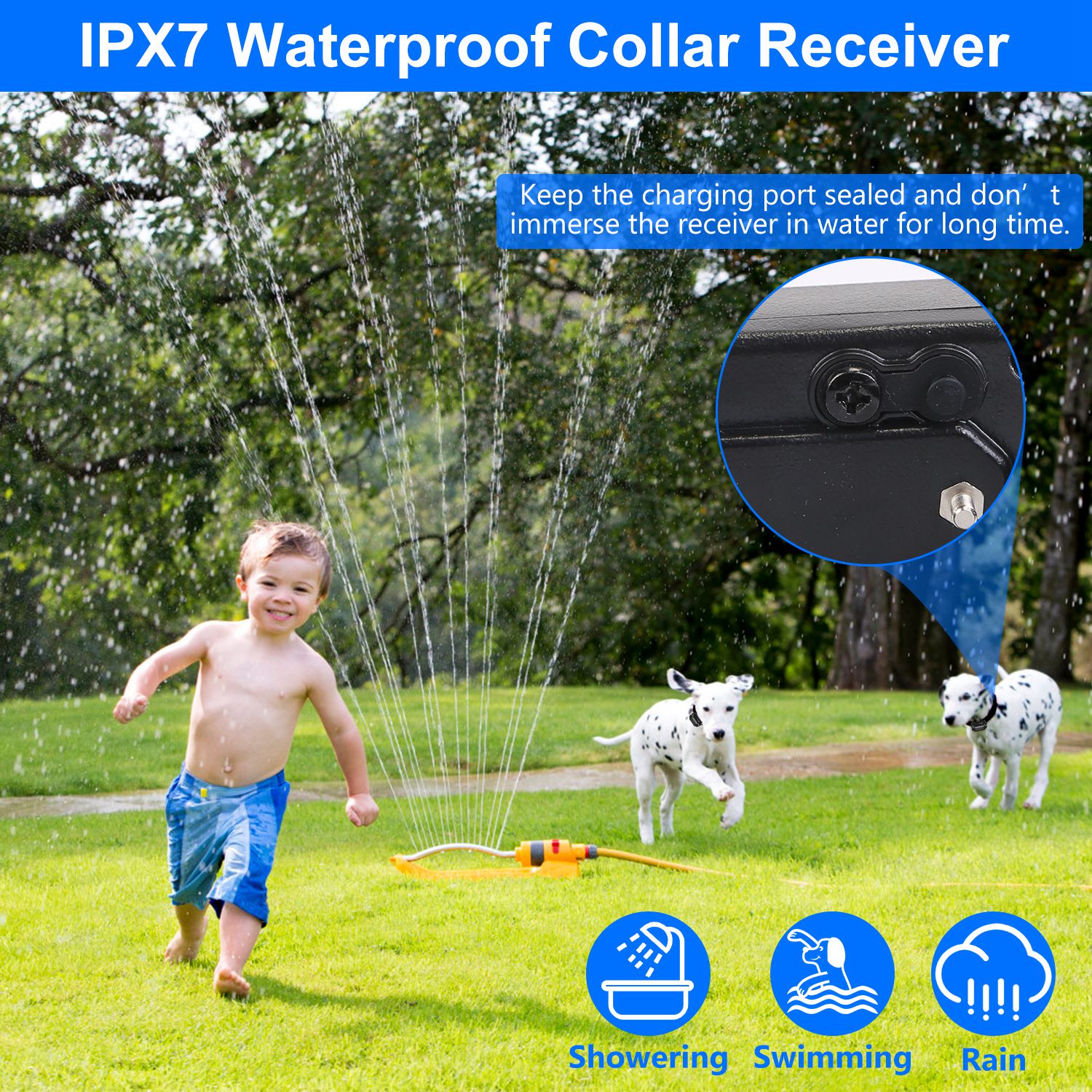 1 Juego de Cerca Eléctrica Inalámbrica para Perros Sistema de Contención Perimetral con Descarga, Collar de Entrenamiento Eléctrico para Perros Pequeños, Medianos y Grandes — imagen 12
