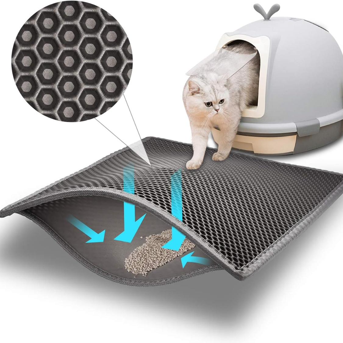 Manta de Limpieza para Gatos doble Capa Impermeable y Resistente a Orina 1 Unidad — imagen 1