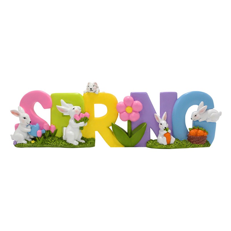 Cartas de letras creativas para conejos decoraciones jardín exterior — imagen 1