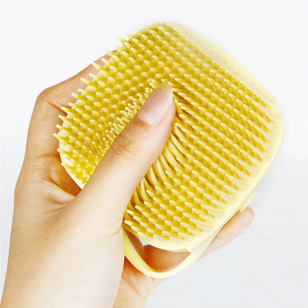 Pet Bath Brush Soft Silicone Comb Dogs Cats SPA Shampoo Massage Brush Shower Hair Removal Comb Pets Cleaning Grooming Tool — image 4