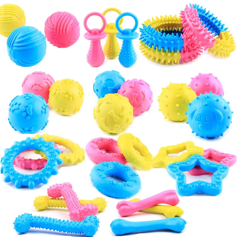 Juguete de goma para perros: divertido, mordible, resistente a mordidas, no tóxico, para perros pequeños, juguetes interactivos de entrenamiento — imagen 1