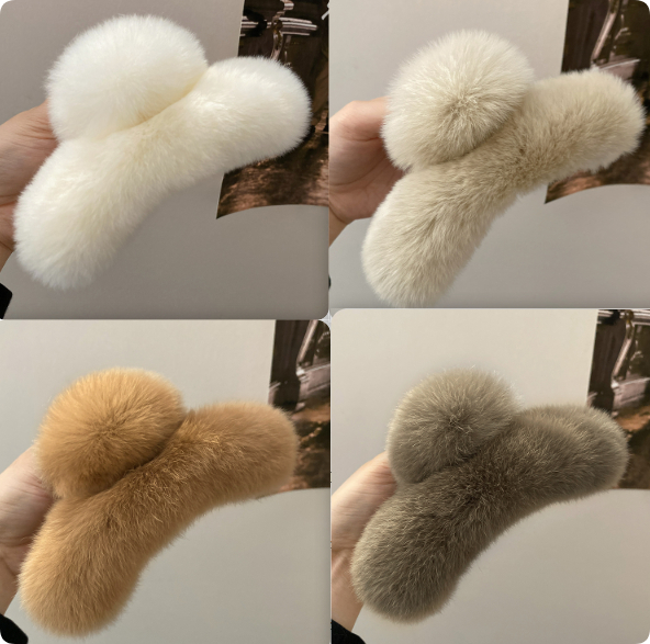 Broche de Plush para Conejos Grandes con Luz, Cepillo de Pelo para Mujer — imagen 3