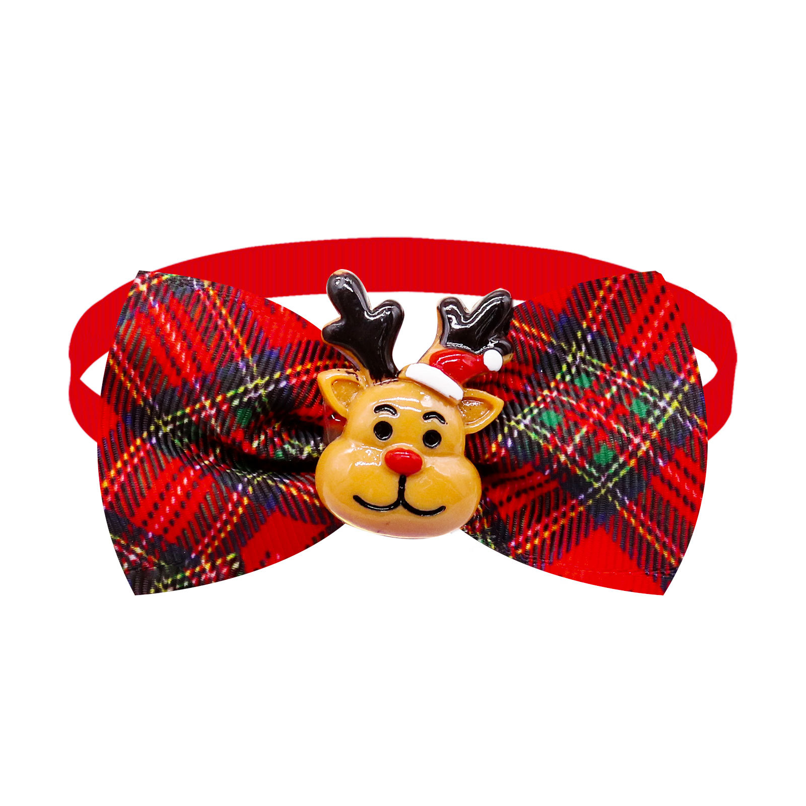 Christmas Dog Printed Pet Tie Collar Bow Accessories Cat Threaded Ribbon — image 8