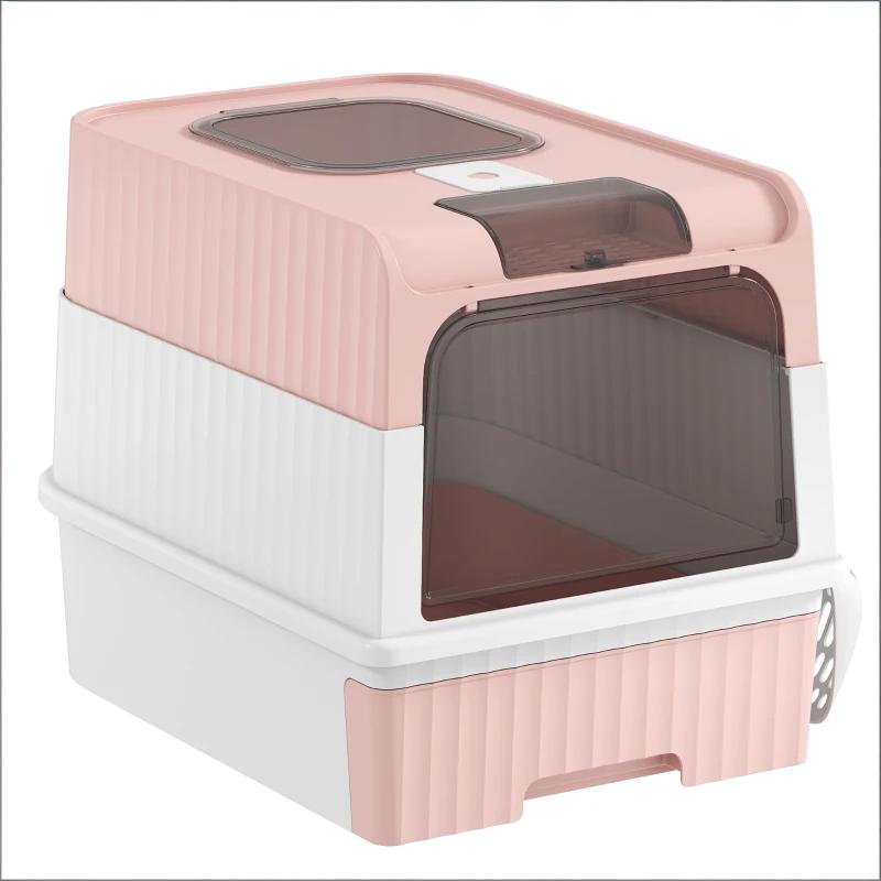 Pet Litter Box, Fully Enclosed Litter Box, Compact Cat Litter Box — image 2