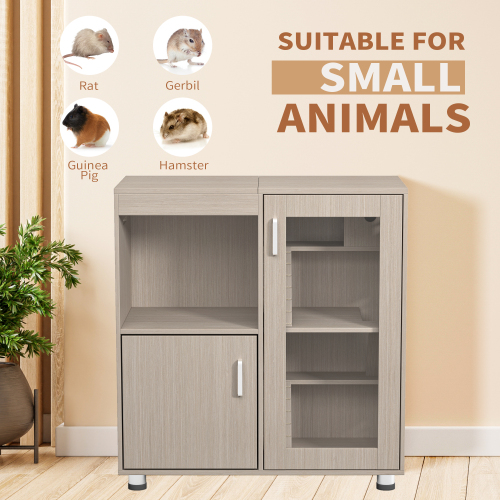 Caja para Conejos de 4 Niveles, Caja para Hamsters de Madera con Almacenes — imagen 8