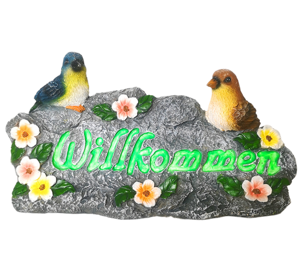 Decoraciones de resina para jardín con colores vibrantes de pájaros — imagen 1