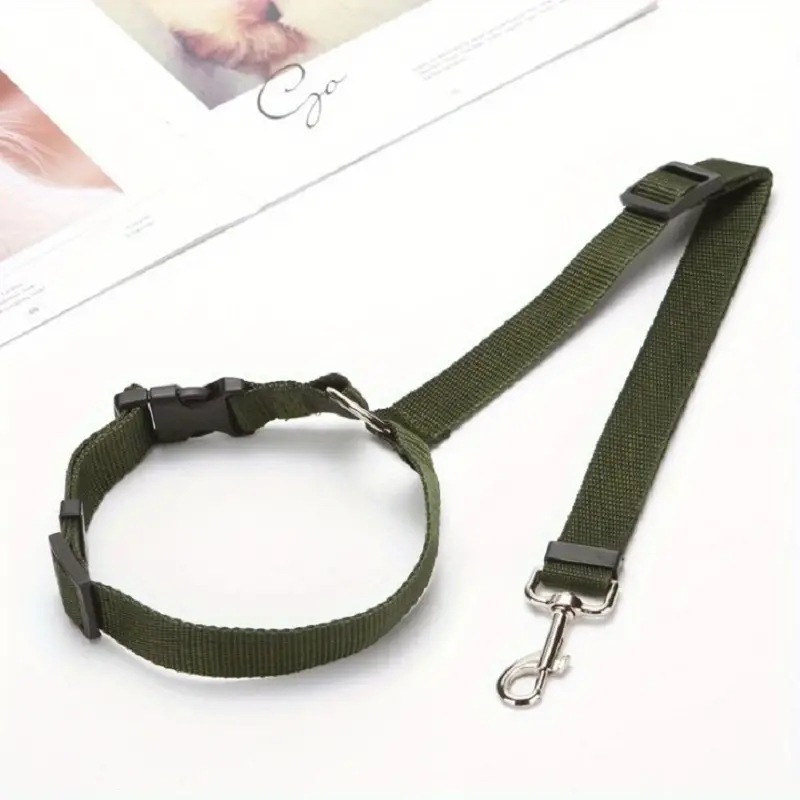 Pet Car Safety Belt Ring Dog Rear Seat Harness Adjustable Lead for Safe Travel — image 12