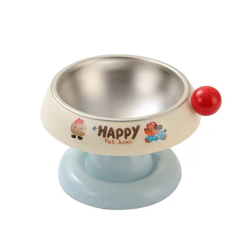 Bolsas para mascotas, tazones de acero inoxidable para gatos y perros, tazones con guardia cervical para evitar volcados, suministros para mascotas — imagen 5