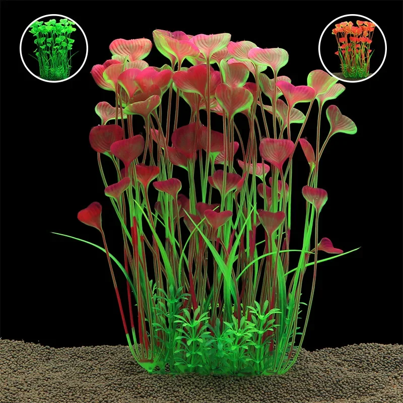 Large Aquarium Plants Artificial Underwater Plastic Plants For Fish Tank Decoration Aquarium Ornament — image 1
