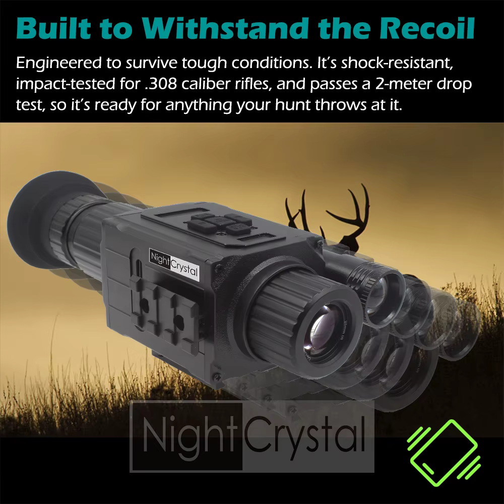 NightCrystal M6 Megaorei NK008 Plus Infrared Night Vision Hunting Camera Telescope Monocular Sight 1080p HD Video Recording DVR — image 4