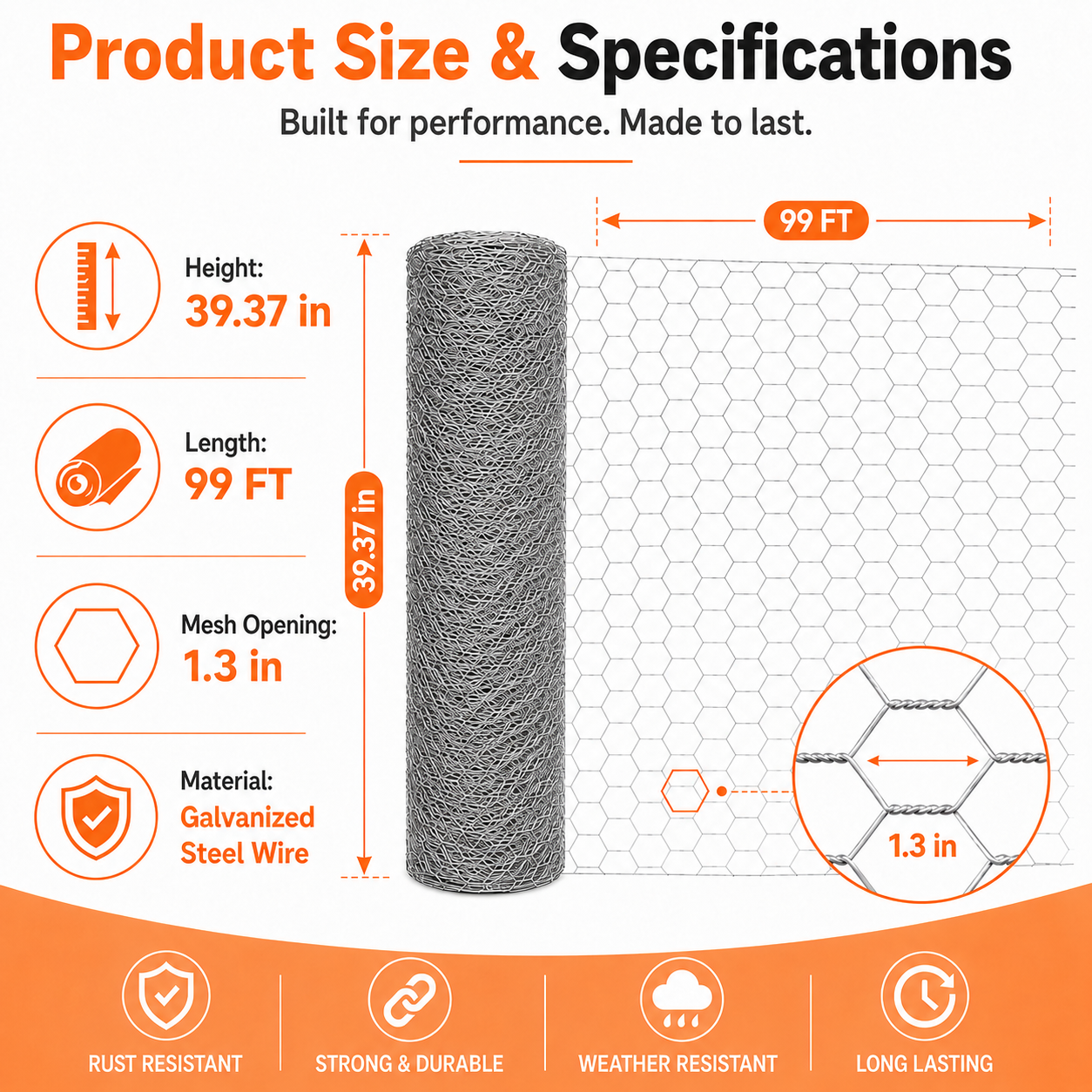 Anti-corrosion Hot-dip Galvanized Wire MeshPremium Chicken Wire Hexagonal Galvanized Mesh, Suitable For Chicken Coops, Rabbit Cages, And Fence Protection — image 6