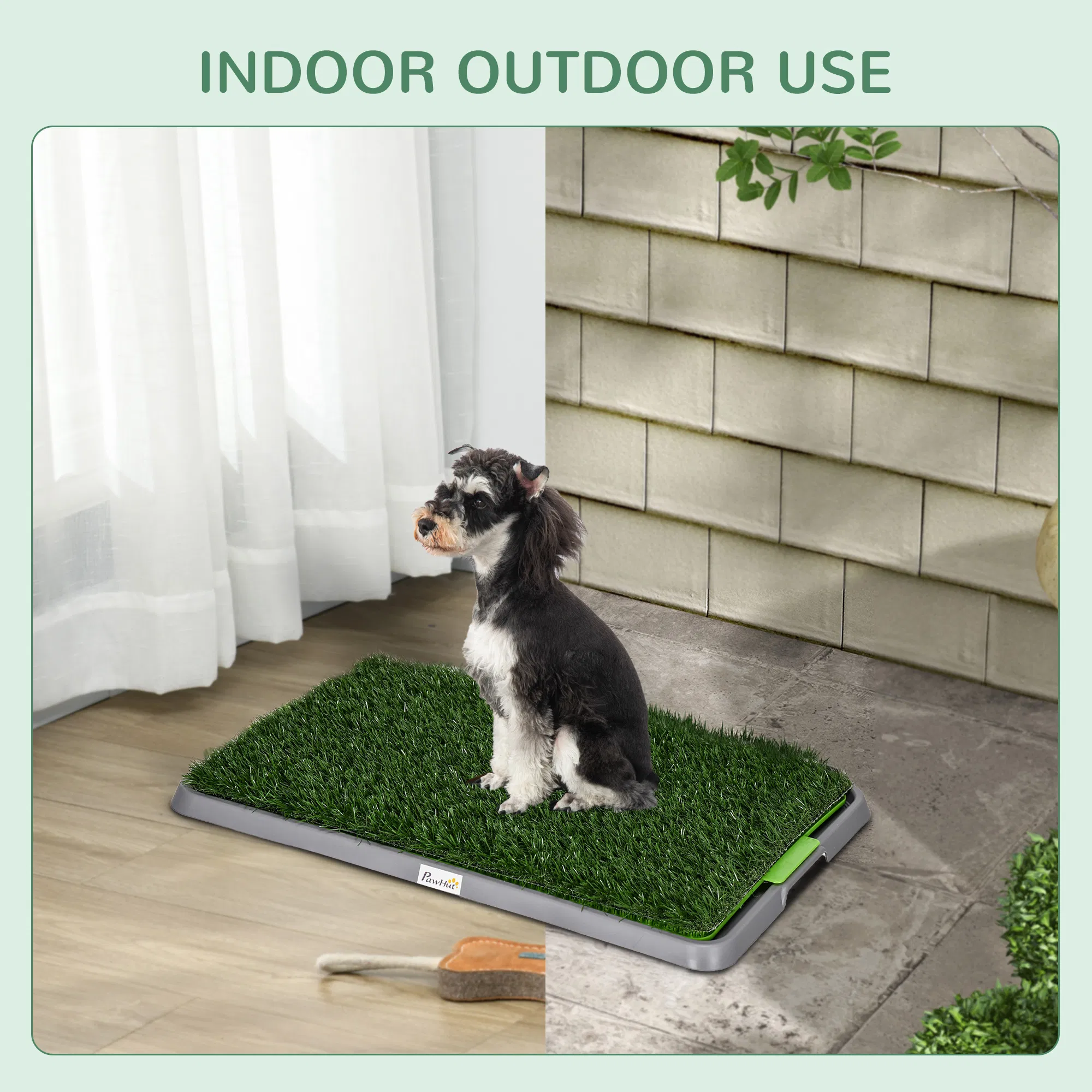 Artificial Grass Pee Pad for Dogs Potty Training, 26" x 16", 2 Packs, Green — image 3