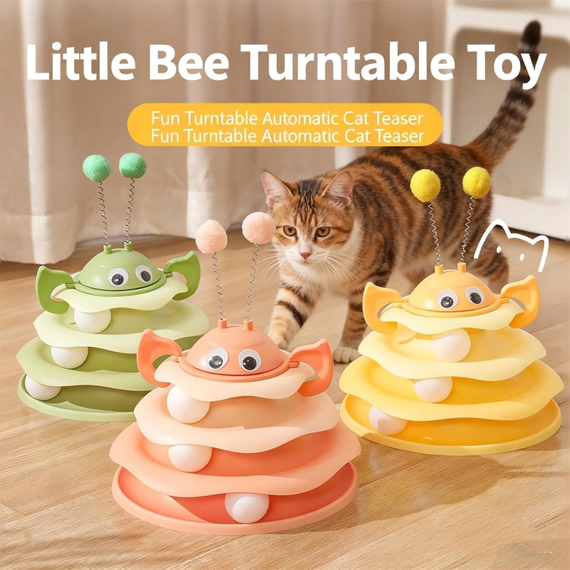 Juguetes para Gatos: Abejas Giratorias, Muñecas Indestructibles y Pelotas de Rueda para Mascotas — imagen 3
