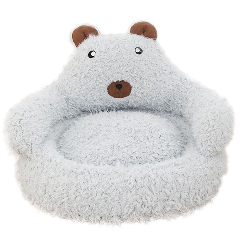 New Winter Cute Alpaca Cat Bed House Nest Warm Comfortable Pet Products Bottom Non-slip Bed For Dog Bed Pet Mats Pads — image 7