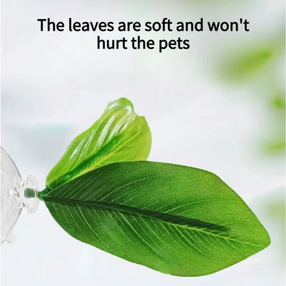Hammaca para peces betta de Green Leaf - Decoración segura para acuario que reduce el estrés con cúpula de sujeción fuerte y planta artificial — imagen 3