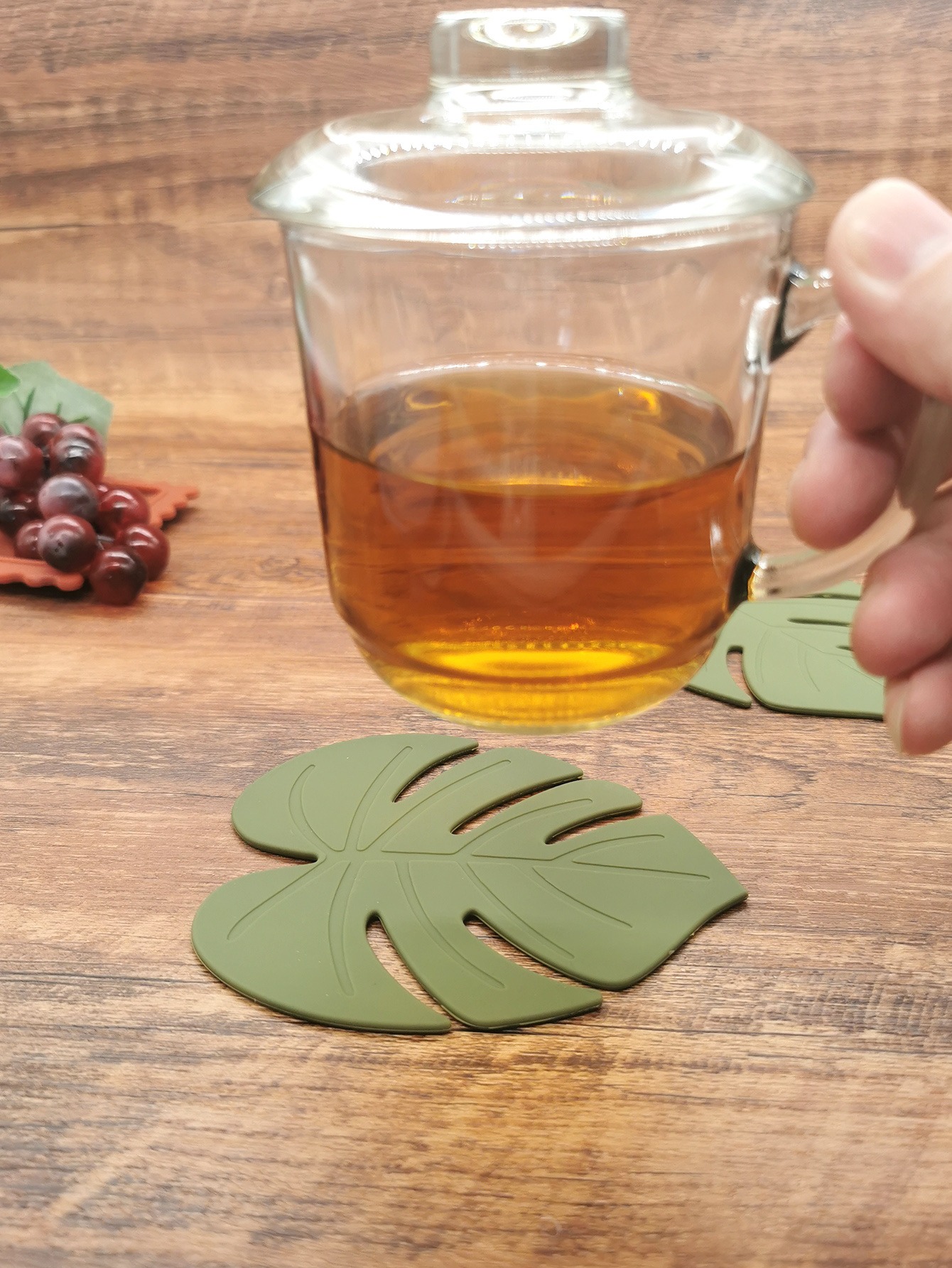 Cojinete de hoja para tortuga de silicona - Platos, tazas y bandejas impermeables — imagen 6