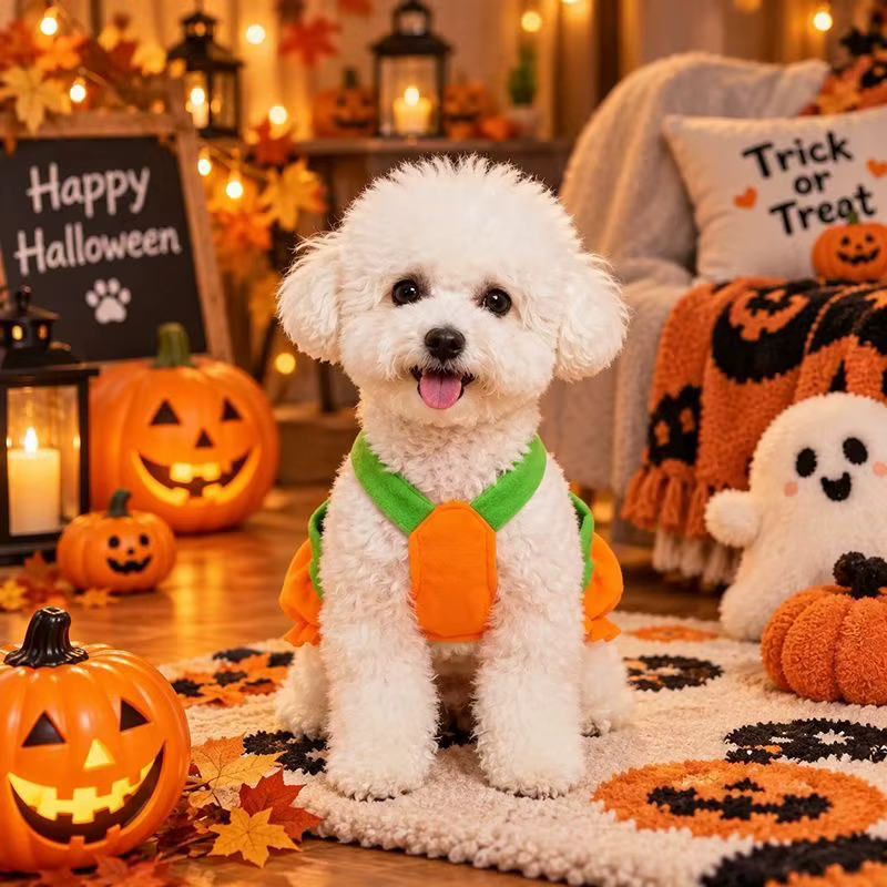 Dog Clothes Pet Costume Pumpkin Harness Dress Halloween Puppy Cat Clothing Teddy Small Medium Dogs Outfit Vest Party Apparel — image 4