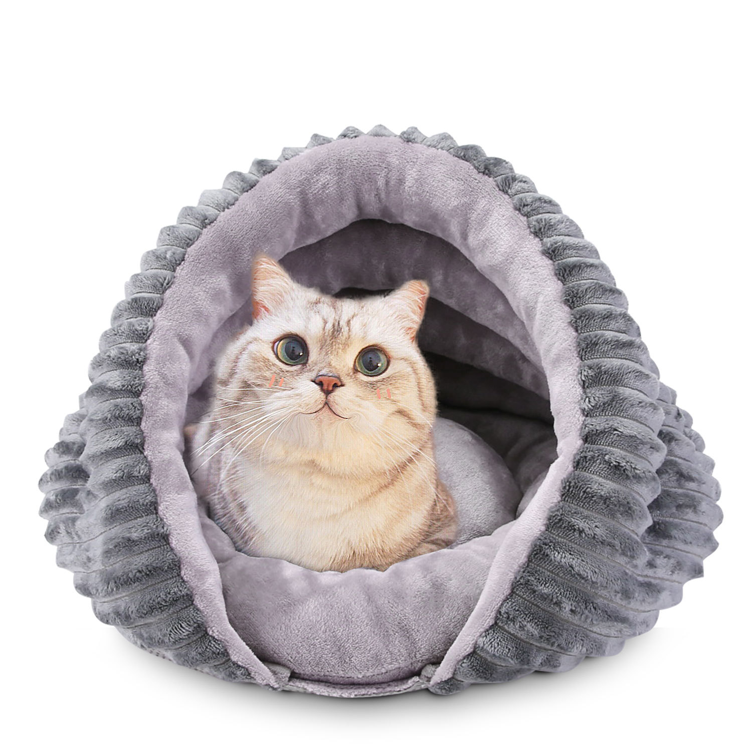 Conch Cat's Nest Cama Creativa para Perros Pequeños, Semi-Encerrada, Removible y Lavable, Cálida en Invierno — imagen 1