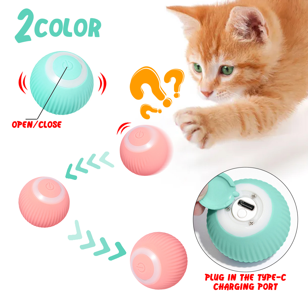 Gravitational Intelligent Rolling Ball Cat Ball Electric Cat Ball Cat Mint Sound Grinding Teeth Anti Bite Ball — image 1
