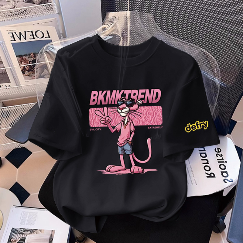 Boy's Short Sleeve T-Shirt Pink Panther Stylish Casual Top — image 5