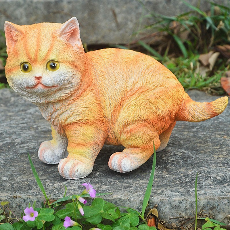 Outdoor cat ornament resin — image 4