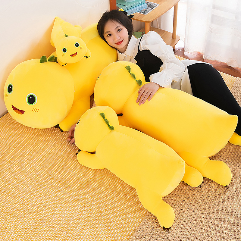 Party style Milk Dragon Plush Toy Doll Long Milk Dragon Doll Bedhead Hugging Sleeping Doll — image 4