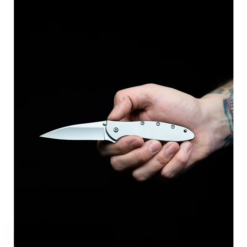 KS Leek 1660 Aluminum Folding Knife with 8Cr13Mov Blade Window Breaker Self-defense and Protection Tool Outdoor Fishing Knife — image 5