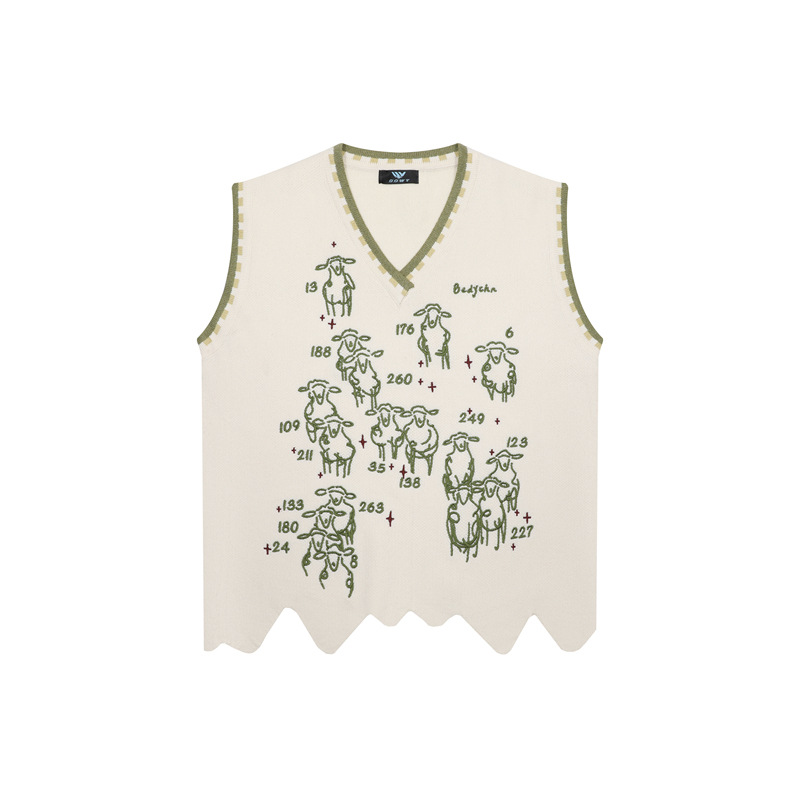 Sheep Embroidered Sweater — image 1