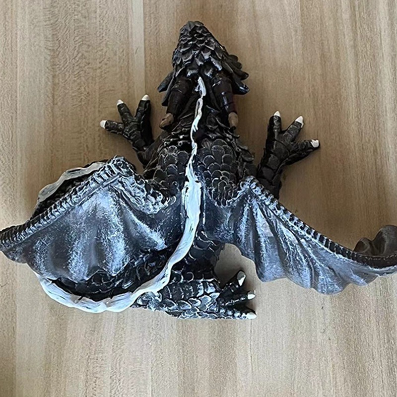 Resin Craft Decoration Winged Dragon Sculpture Ornaments Office Desktop Decoration Ornaments Resin Crafts — image 5