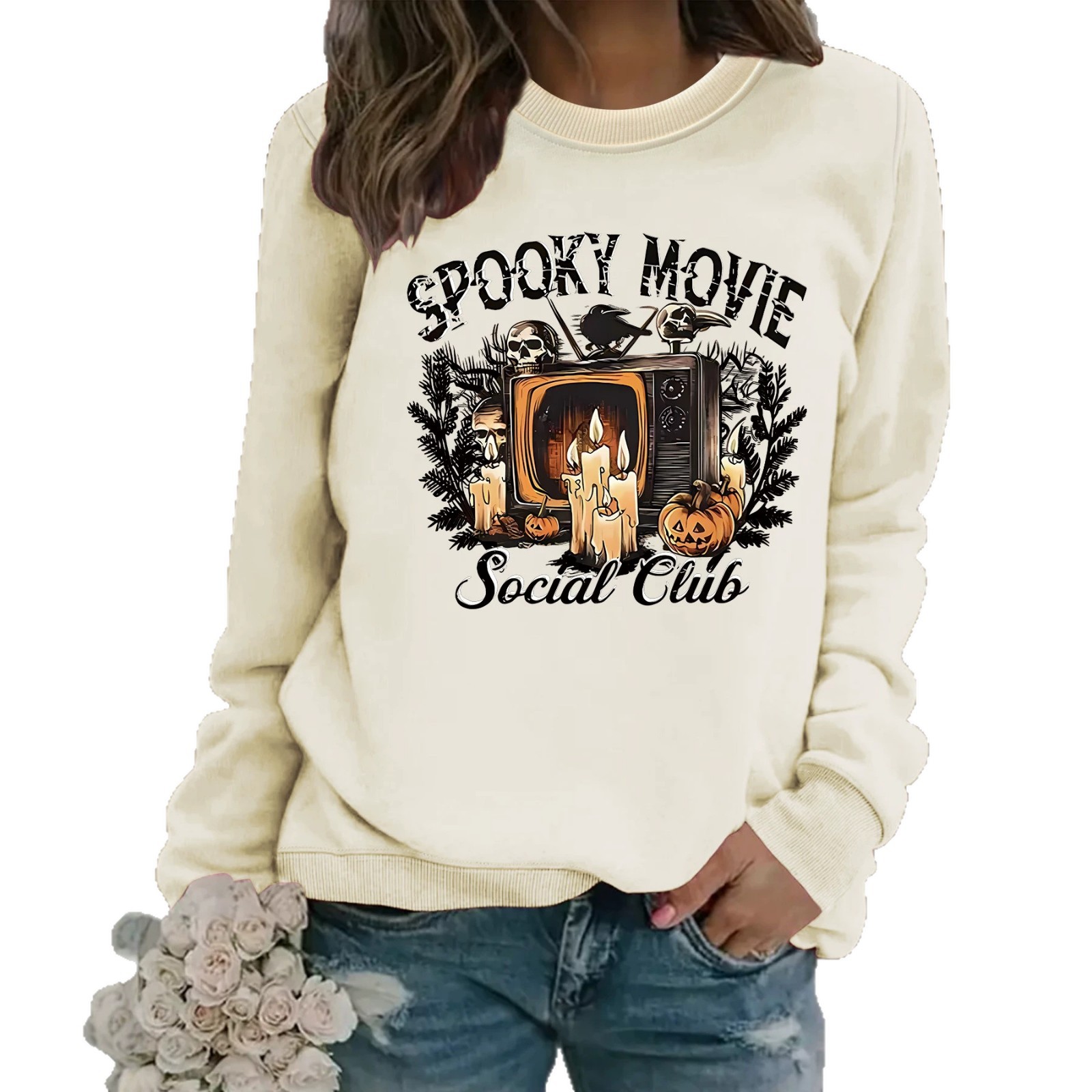 Crow base long sleeved hoodie — image 2