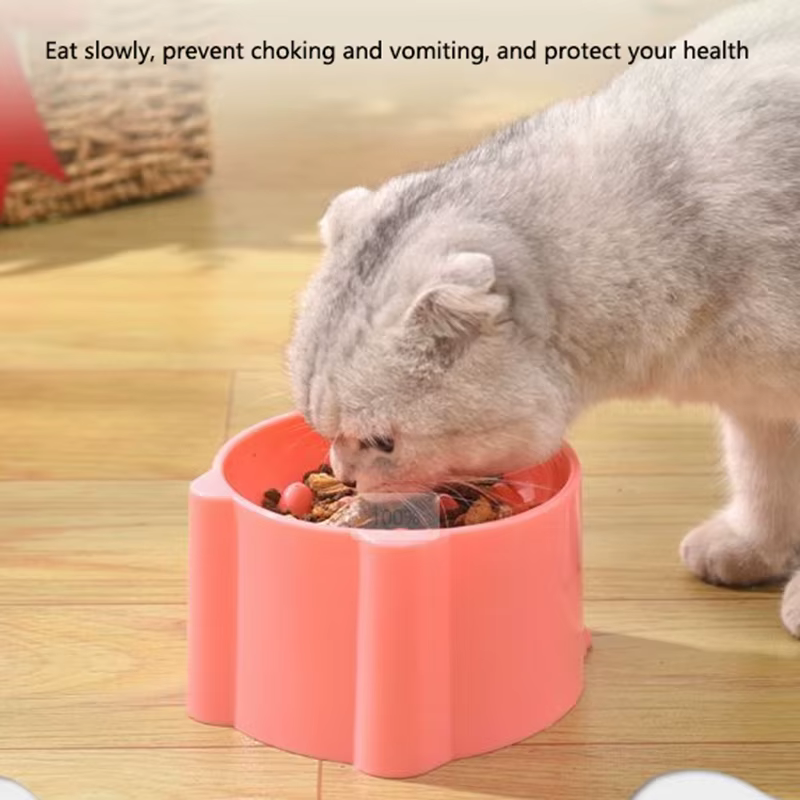 Comida Lenta para Perros y Gatos: Desecho con Soporte Cervical - Plato de Rompecabezas contra Engullidos Rápidos para Prevenir la Dilatación — imagen 5