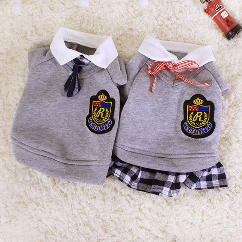 Couple Pet Dog Clothes Pet Uniform Clothing for Small Medium Dogs Costume Chihuahua Puppy Pet Shirt Clothes for Dogs Ropa Perro — image 4