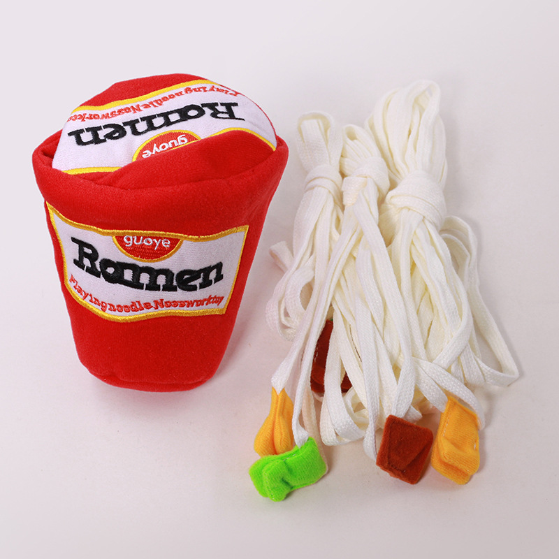 Pet Sniffing Toy Ramen Sniffing Toy Cute Pet Toy Educational Cat Dog Universal Soft Toy — image 5