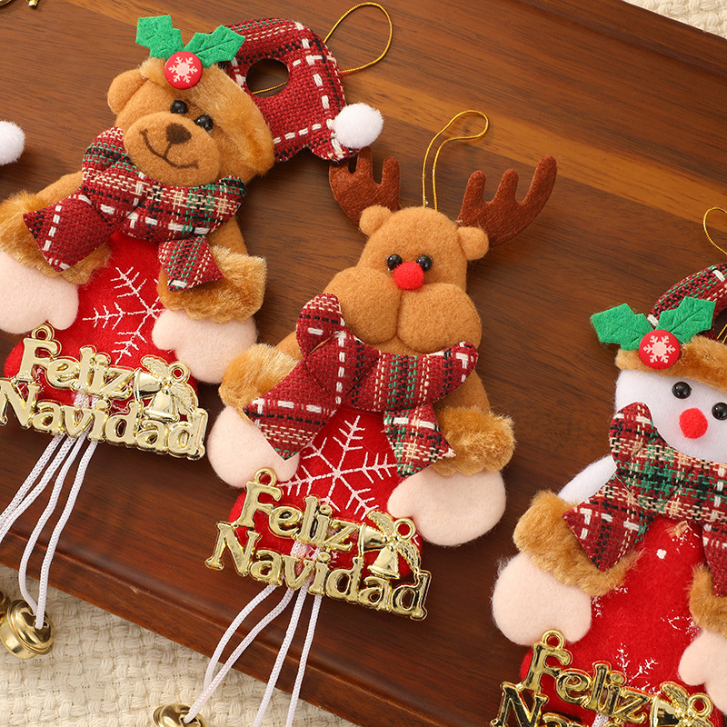 Decoraciones de Fiesta Navideña con Panda de Peluche y Búho de Peluche para Árbol de Navidad — imagen 2