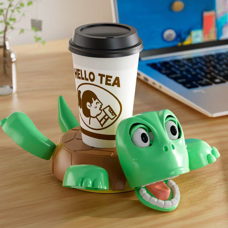 3D - printed Panicked Turtle Coaster: Insulated, for stress relief, doubles as mug base decor — image 1