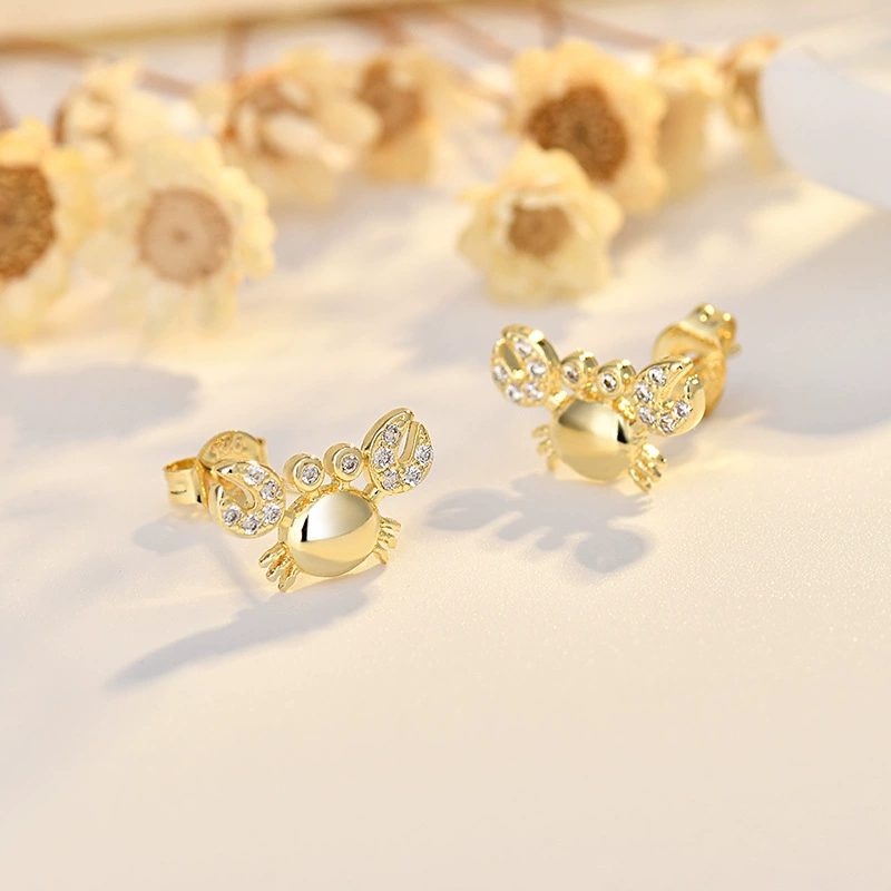 Aros de Cangrejo Adorables para Mujer Accesorio Simples y Versátil Regalo — imagen 2