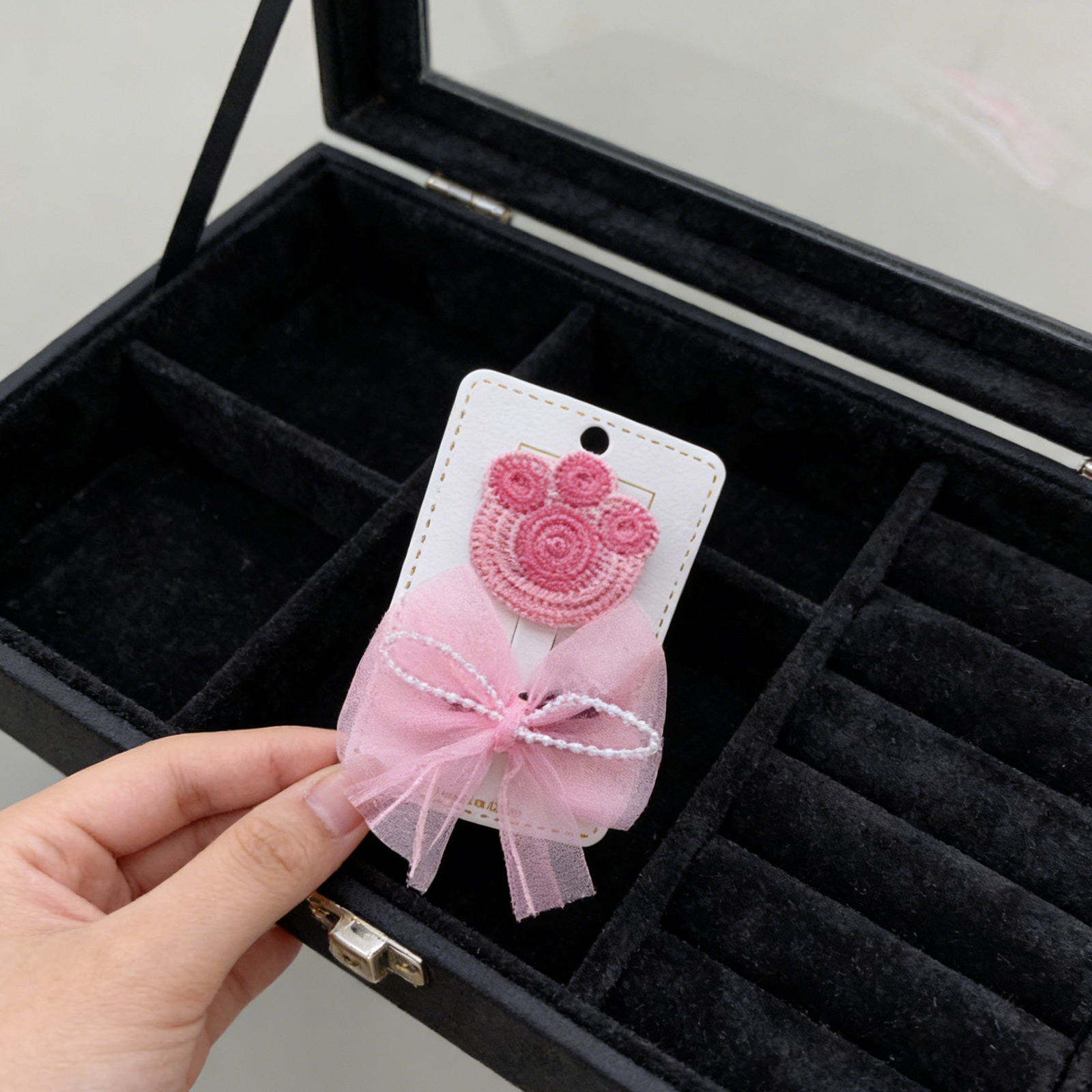 Conjunto de Broches para Pelo de Mascotas - Rosa 9627 — imagen 2