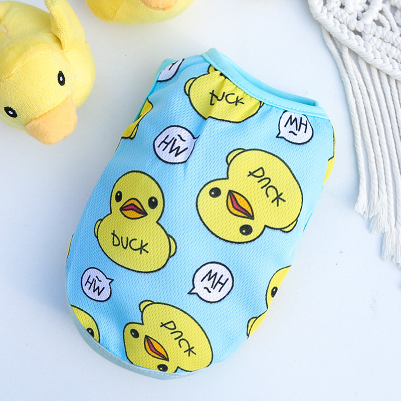 Ropa de Verano para Perros y Gatos - Vestido de Pato Amarillo con Malla Grande Tamaño — imagen 7