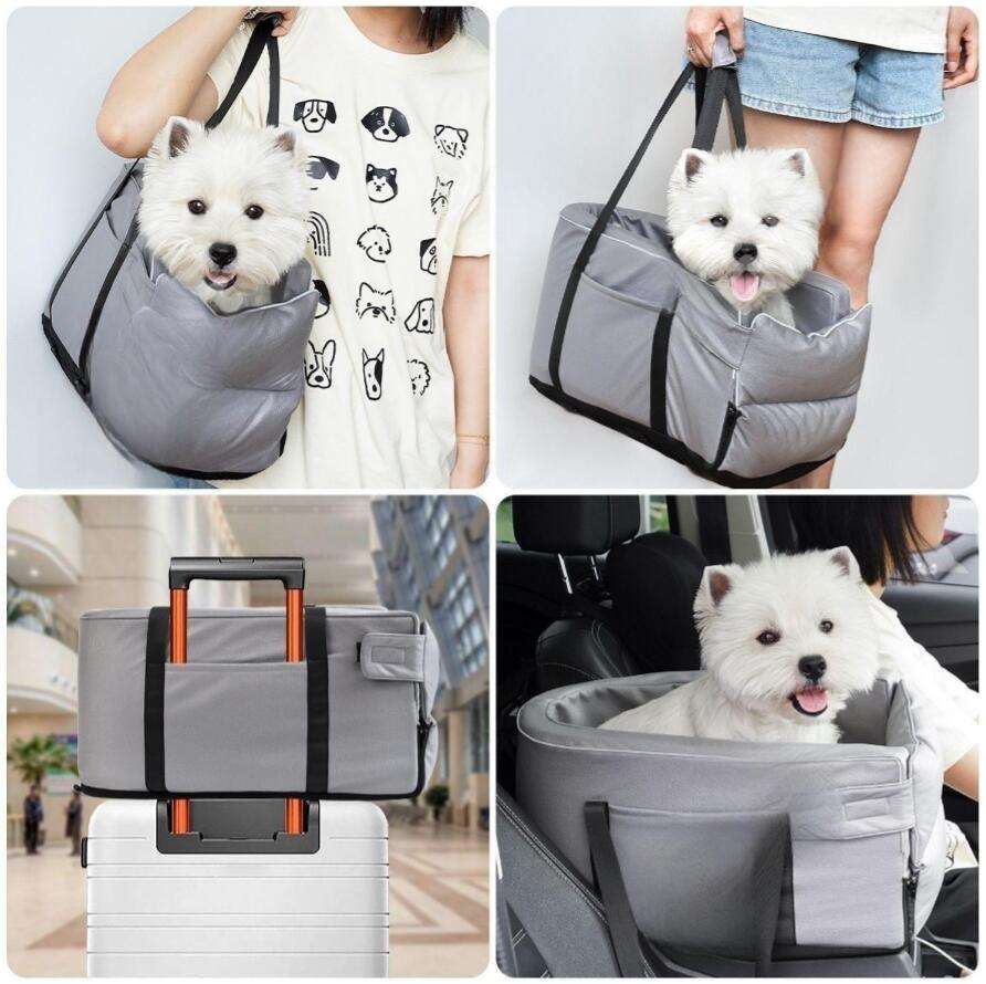 Bolsa para Mascotas de Auto, Casa Transportadora, Bolso de Hombro para Paseos con Mascotas, Transportadora de Mascotas — imagen 2