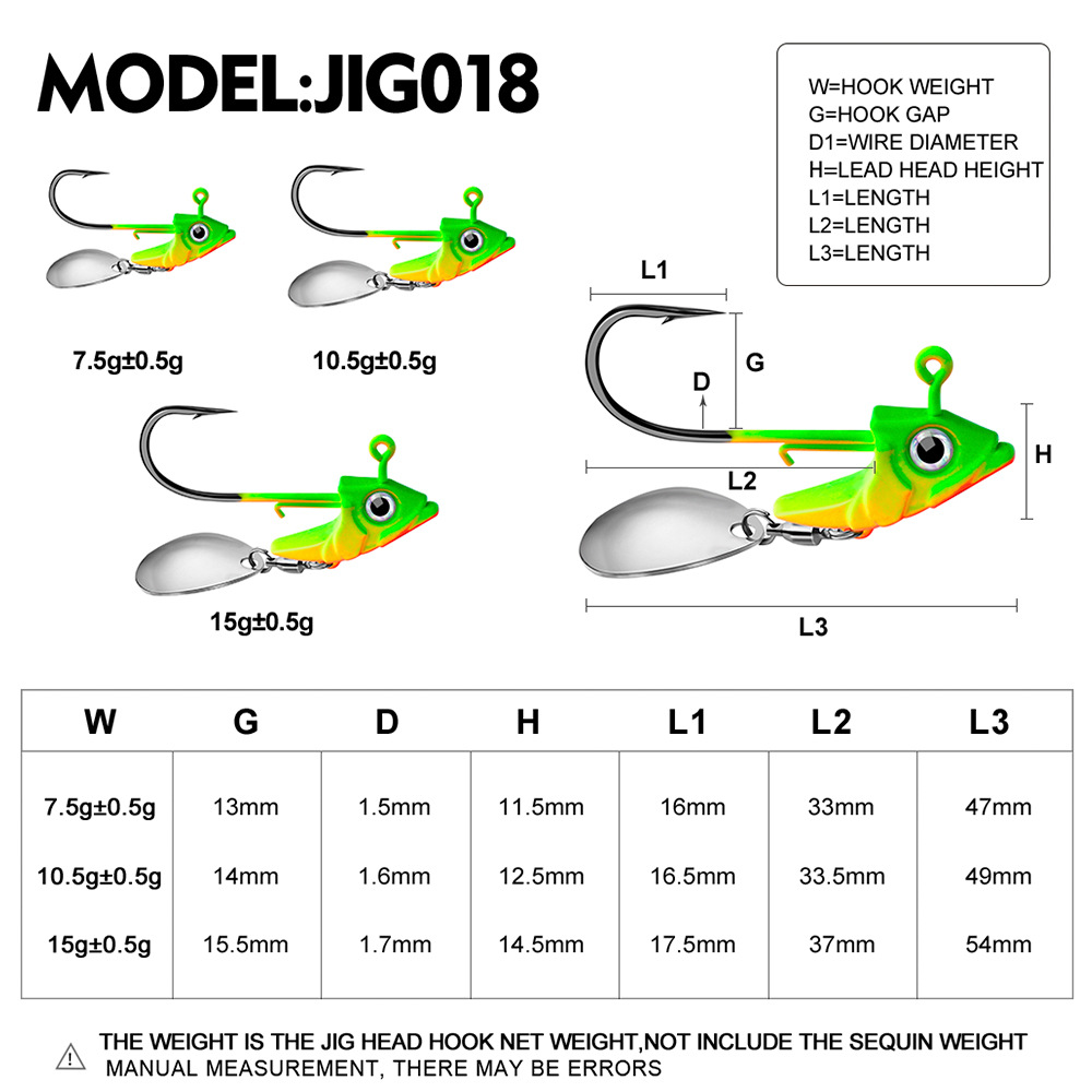 Gancho de Jig con Contrapeso Suave para Pescar en Agua Profunda, Accesorios de Pesca — imagen 5
